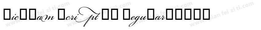 Bickham Script MM Regular字体转换